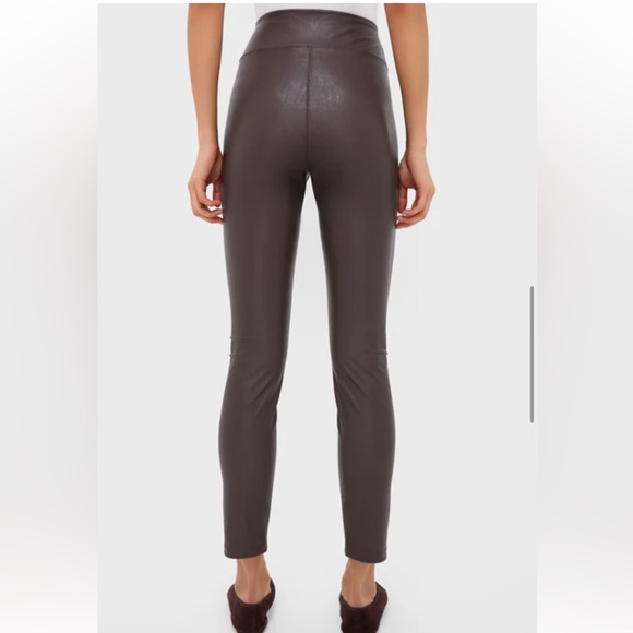 Tuckernuck Faux Leather Brown Leggings - Picture 4 of 7
